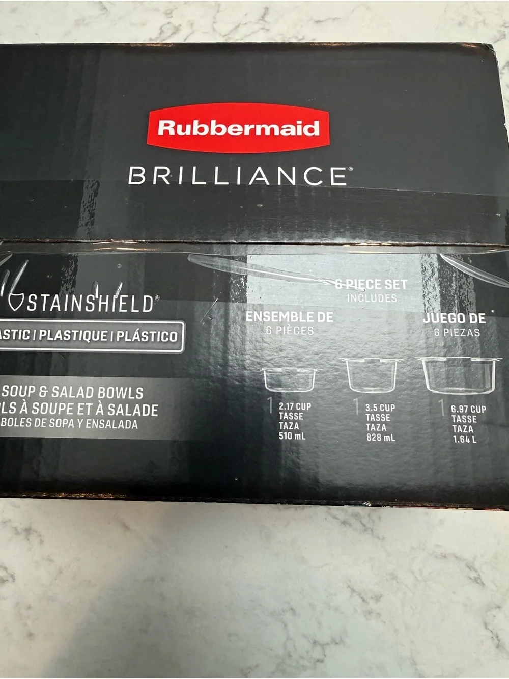 Rubbermaid Clear Plastic Food Storage Containers with Black Latches